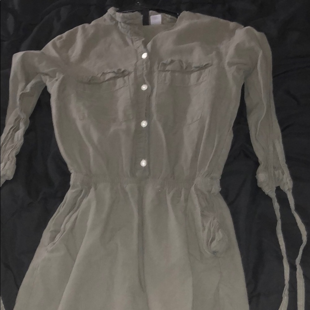 Army green romper